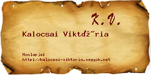 Kalocsai Viktória névjegykártya